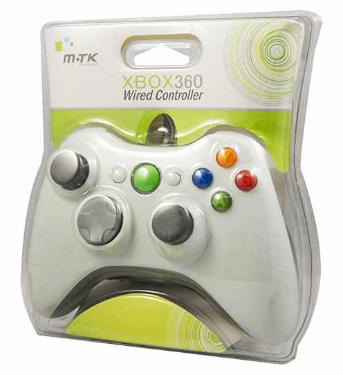 Wired Controller Blanco Mtk X360